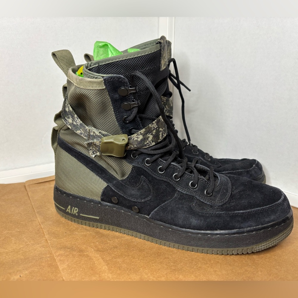 Nike air  SF Air Force 1 high | black/olive camo 864024-004 | US SZ 12